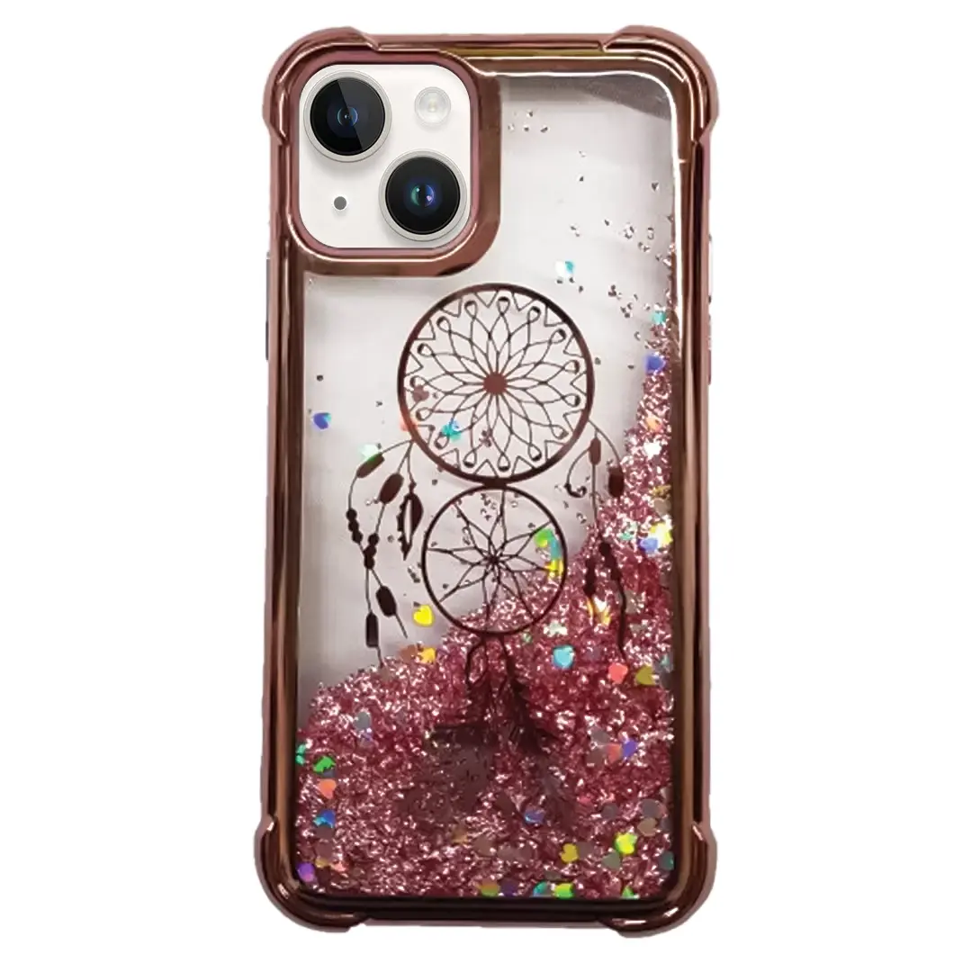 iPhone 13 Waterfall Protective Case Rose Gold Dreamcatcher